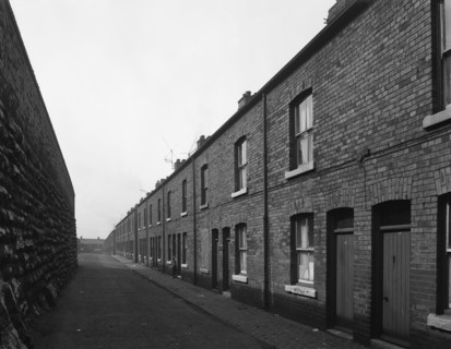 Terraced miners' housing, Denaby Main, South Yorkshire, mid 1960s. Artist: Michael Walters