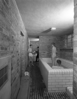 Sheffield United FC training ground bathroom, Sheffield, South Yorkshire, 1961. Artist: Michael Walters