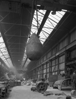 Edgar Allen steel foundry, Meadowhall, Sheffield, South Yorkshire, 1962.  Artist: Michael Walters