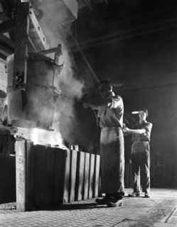 Teeming iron in the Steel City, Sheffield, South Yorkshire, 1963.  Artist: Michael Walters