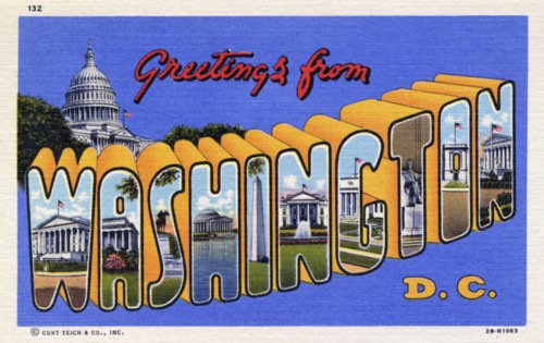 'Greetings from Washington, DC', postcard, 1942. Artist: Unknown