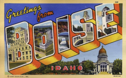'Greetings from Boise, Idaho', 1942. Artist: Unknown
