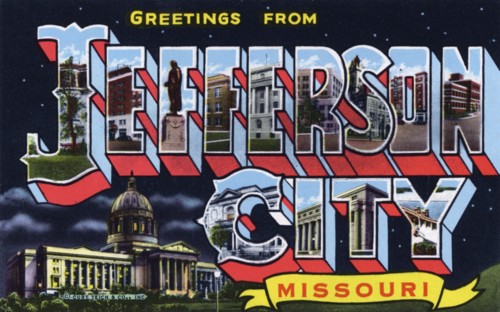 'Greetings from Jefferson City, Missouri', postcard, 1944. Artist: Unknown