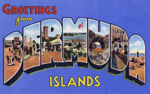 'Greetings from Bermuda', postcard, 1935. Artist: Unknown