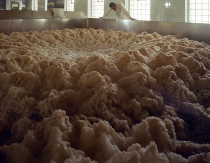 Fermenting vessels at Tetley's brewery, Leeds, West Yorkshire, 1968.  Artist: Michael Walters