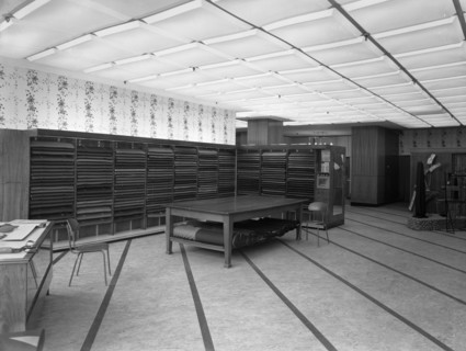 Barnsley Co-operative society, men's tailoring department, South Yorkshire, 1960. Artist: Michael Walters