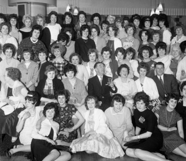 Women from the ICI Doncaster plant at a social gathering, South Yorkshire 1962.  Artist: Michael Walters