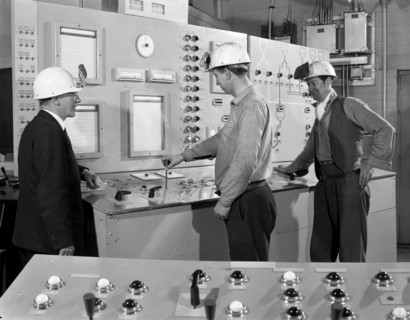 Training in a steelworks, Rotherham, South Yorkshire, 1964. Artist: Michael Walters