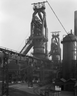 Blast furnaces, Park Gate Iron and Steel Co, Rotherham, South Yorkshire, 1964. Artist: Michael Walters