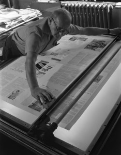 Newspaper printing, Mexborough, South Yorkshire, 1959. Artist: Michael Walters