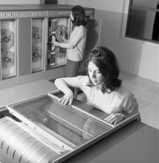 Computer room, Rotherham Infirmary, South Yorkshire, 1967. Artist: Michael Walters