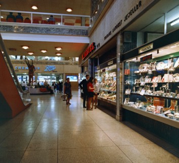 H Samuel's jewellers in the new Arndale Centre, Doncaster, South Yorkshire, 1969. Artist: Michael Walters