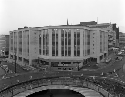 Walsh's department store in Sheffield during its redevelopment, South Yorkshire, 1967. Artist: Michael Walters