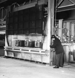 The small ingot furnace, Park Gate Iron & Steel Co, Rotherham, South Yorkshire, 1964. Artist: Michael Walters