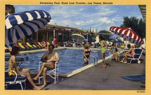 'Swimming Pool, Hotel Last Frontier, Las Vegas, Nevada', 1950. Artist: Unknown