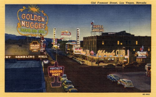 'Old Fremont Street, Las Vegas, Nevada', 1950. Artist: Unknown