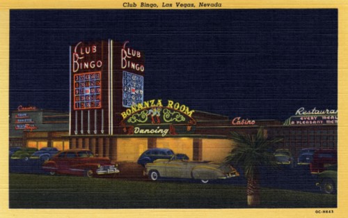 'Club Bingo, Las Vegas, Nevada', postcard, 1950. Artist: Unknown
