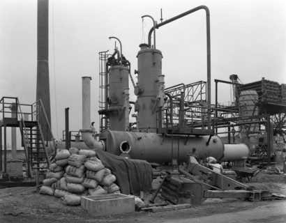 Sulphur recovery plant under construction at the Coleshill Gas Works, Warwickshire, 1962. Artist: Michael Walters