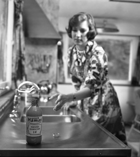 Hamax disinfectant, marketing shot, 1963.  Artist: Michael Walters