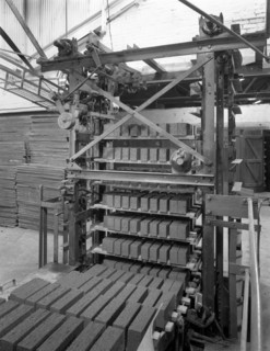 Palletising machine at Whitwick Brickworks, Coalville, Leicestershire, 1963. Artist: Michael Walters