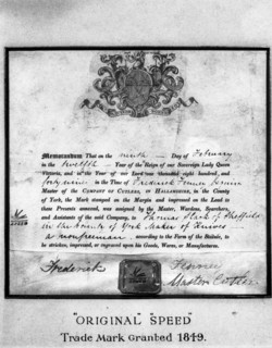 Trademark certificate, 1849 (1963). Artist: Michael Walters