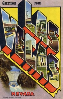 'Greetings From Las Vegas, Nevada', postcard, 1946. Artist: Unknown