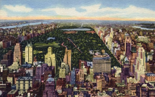 Looking north from the RCA Building, New York City, New York, USA, 1951. Artist: Unknown