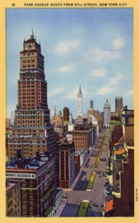 Park Avenue south from 57th Street, New York City, New York, USA, 1933. Artist: Unknown
