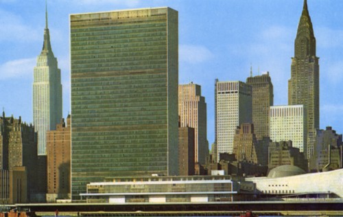 United Nations Building, New York City, New York, USA, 1956. Artist: Unknown