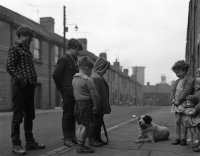 A street scene in Middlesborough, Teesside, 1964.  Artist: Michael Walters