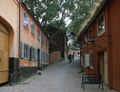 Town quarter, Skansen, Stockholm, Sweden.