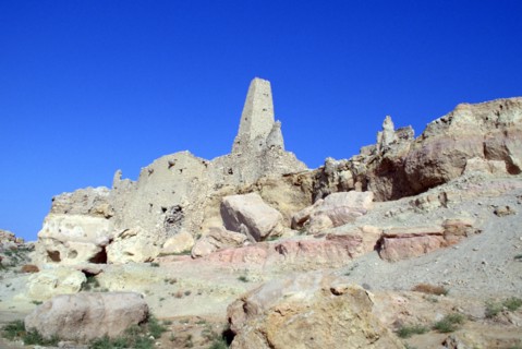 Mosque above the Temple of the Oracle, Siwa, Egypt.