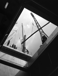 View from the hold of the 'Manchester Renown', Manchester, 1964.  Artist: Michael Walters