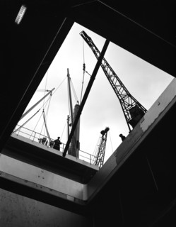 View from the hold of the 'Manchester Renown', Manchester, 1964.  Artist: Michael Walters