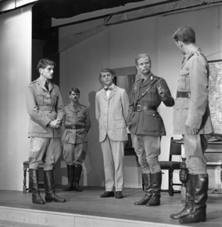 A scene from the Terence Rattigan play, Ross, Worksop College, Nottinghamshire, 1963.  Artist: Michael Walters