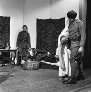 A scene from the Terence Rattigan play, Ross, Worksop College, Nottinghamshire, 1963.  Artist: Michael Walters