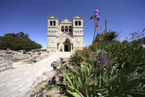 Basilica of the Transfiguration, Mount Tabor, Israel. Artist: Samuel Magal