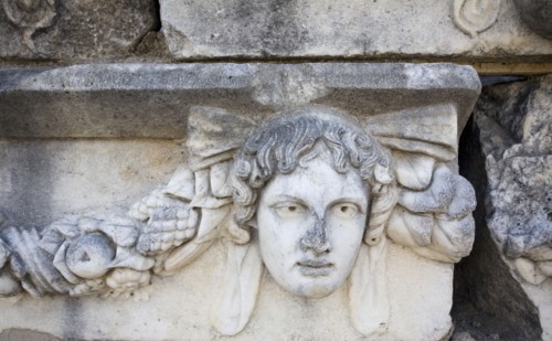 The Portico of Tiberius, Aphrodisias, Turkey. Artist: Samuel Magal