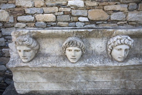 The Portico of Tiberius, Aphrodisias, Turkey. Artist: Samuel Magal