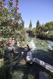 A swimming pool in Pamukkale (Hierapolis), Turkey. Artist: Samuel Magal