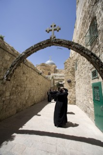 The Ninth Station of the Cross on the Via Dolorosa, Jerusalem, Israel. Artist: Samuel Magal