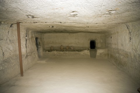 Inside a Byzantine house, Avdat, Israel. Artist: Samuel Magal