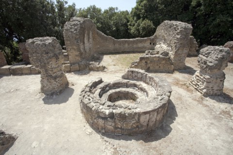 The Temple of Jupiter, Cumae, Italy. Artist: Samuel Magal