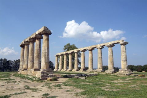 The Temple of Hera, Metapontum, Italy. Artist: Samuel Magal