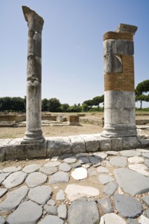 A Roman road, Minturnae, Italy. Artist: Samuel Magal