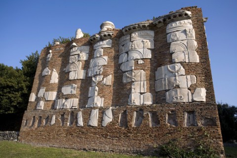 The mausoleum of Consul Messala on the Via Appia, Rome, Italy. Artist: Samuel Magal
