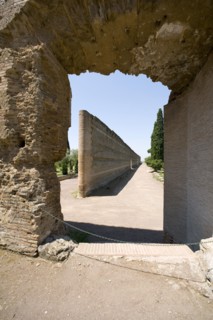 Walls of Hadrian's Villa, Tivoli, Italy. Artist: Samuel Magal