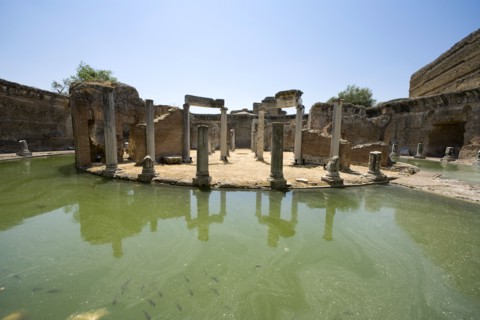The Maritime Theatre at Hadrian's Villa, Tivoli, Italy. Artist: Samuel Magal