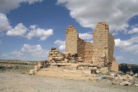 An anonymous temple in Sbeitla, Tunisia. Artist: Samuel Magal