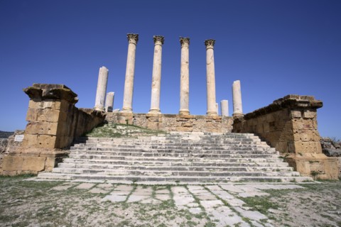 The Capitolium at Thuburbo Majus, Tunisia. Artist: Samuel Magal
